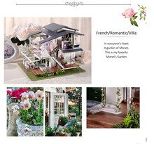 Load image into Gallery viewer, Architecture Series Building Blocks - French Boutique Big Doll House Furniture Miniature Building Kits DIY Dollhouse Kit Villa