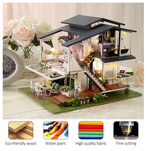 Load image into Gallery viewer, Architecture Series Building Blocks - French Boutique Big Doll House Furniture Miniature Building Kits DIY Dollhouse Kit Villa