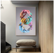 Load image into Gallery viewer, Arna's Luxury Painting Collection - Abstract Metal Figure Statue Modern Man Sculpture