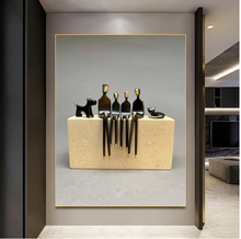 Load image into Gallery viewer, Arna's Luxury Painting Collection - Abstract Metal Figure Statue Modern Sculpture