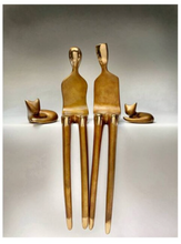 Load image into Gallery viewer, Arna's Luxury Painting Collection - Abstract Metal Figure Statue Modern Man Sculpture