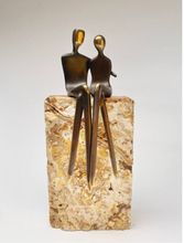 Load image into Gallery viewer, Arna's Luxury Painting Collection - Abstract Metal Figure Statue Modern Man Sculpture