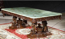 Load image into Gallery viewer, "Arna Royal Victorian Collection" Luxury Plus Furniture - Exquisite Dining Table & Chairs x8 Marble