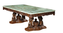 Load image into Gallery viewer, "Arna Royal Victorian Collection" Luxury Plus Furniture - Exquisite Dining Table & Chairs x8 Marble
