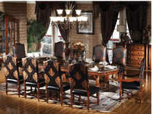 Load image into Gallery viewer, "Arna Royal Victorian Collection" Luxury Plus Furniture - Exquisite Italy Dining Table & Chairs x10 Marble