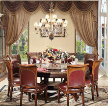 Load image into Gallery viewer, "Arna Royal Victorian Collection" Luxury Plus Furniture - Exquisite Antique Dining Table & Chairs x8