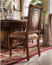 Load image into Gallery viewer, "Arna Royal Victorian Collection" Luxury Plus Furniture - Exquisite Antique Dining Table 1.4m & Chairs x6