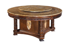 Load image into Gallery viewer, "Arna Royal Victorian Collection" Luxury Plus Furniture - Exquisite Antique Dining Table 1.4m & Chairs x6