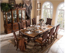 Load image into Gallery viewer, "Arna Royal Victorian Collection" Luxury Plus Furniture - Exquisite European French Dining Table & Chairs x8