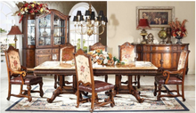 Load image into Gallery viewer, "Arna Royal Victorian Collection" Luxury Plus Furniture - Exquisite Classical Dining Table & Chairs Marble