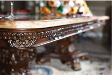 Load image into Gallery viewer, "Arna Royal Victorian Collection" Luxury Plus Furniture - Exquisite Classical Dining Table & Chairs Marble