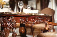 Load image into Gallery viewer, "Arna Royal Victorian Collection" Luxury Plus Furniture - Exquisite French Dining Table & Chairs x8 Marble