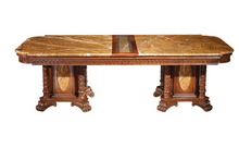 Load image into Gallery viewer, "Arna Royal Victorian Collection" Luxury Plus Furniture - Exquisite Dining Table & Chairs x8 Marble