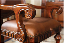 Load image into Gallery viewer, "Arna Royal Victorian Collection" Luxury Plus Furniture - Exquisite Antique Dining Table & Chairs x6 Marble