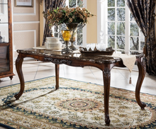 Load image into Gallery viewer, "Arna Royal Victorian Collection" Luxury Plus Furniture - Exquisite Royal Antique Dining Table & Chairs x6 Marble