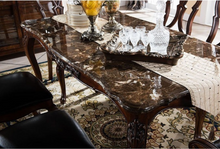 Load image into Gallery viewer, "Arna Royal Victorian Collection" Luxury Plus Furniture - Exquisite Royal Antique Dining Table & Chairs x6 Marble