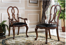 Load image into Gallery viewer, "Arna Royal Victorian Collection" Luxury Plus Furniture - Exquisite Royal Antique Dining Table & Chairs x6 Marble