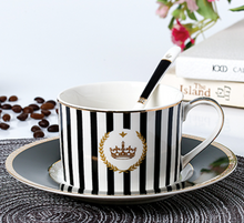 Load image into Gallery viewer, "Arna Lisa" Royal Collection - Luxury British Set of 6 Bone China Cup And Saucer - High Quality