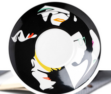 Load image into Gallery viewer, "Arna Lisa" Royal Collection - Modern Luxury Mirror Set of 6 Bone China Cup And Saucer - High Quality