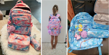 Load image into Gallery viewer, "Arna's Designer School Bags" New Girls Bag Set - Many colours and styles