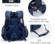 Load image into Gallery viewer, "Arna's Designer School Bags" New High Quality OXFORD Orthopedic School Bag