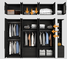 Load image into Gallery viewer, "Arna Royal LUXURY Collection" Luxury Plus Furniture - Exquisite Wardrobe Dark