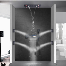 Load image into Gallery viewer, "Arna" Collection - Shower Faucet Stainless Steel Thermostatic Digital Display Bathroom Shower Set System