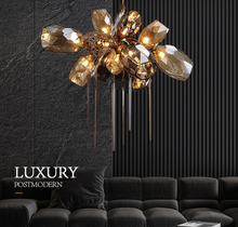 Load image into Gallery viewer, "Arna's Luxury Collection" Chandelier 100cm x 43cm Luxury Blown Glass