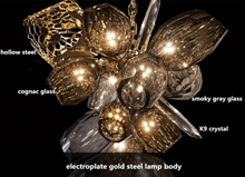 Load image into Gallery viewer, "Arna's Luxury Collection" Chandelier 120cm x 43cm Luxury Blown Glass