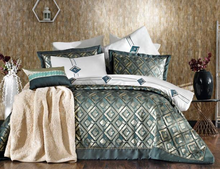 Load image into Gallery viewer, "Arna Lisa" Royal Collection Bedding Set - 11 Piece Silver/Gray
