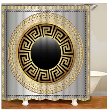 Load image into Gallery viewer, Luxury 3D Golden Collection Shower Curtain Waterproof Bath Curtain Washable Cloth