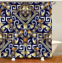 Load image into Gallery viewer, Luxury 3D Golden Collection Shower Curtain Waterproof Bath Curtain Washable Cloth