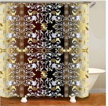 Load image into Gallery viewer, Luxury 3D Golden Collection Shower Curtain Waterproof Bath Curtain Washable Cloth