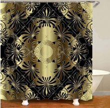 Load image into Gallery viewer, Luxury 3D Golden Collection Shower Curtain Waterproof Bath Curtain Washable Cloth