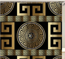 Load image into Gallery viewer, Luxury 3D Golden Collection Shower Curtain Waterproof Bath Curtain Washable Cloth