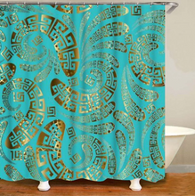 Load image into Gallery viewer, Luxury 3D Golden Collection Shower Curtain Waterproof Bath Curtain Washable Cloth