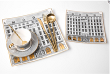 Load image into Gallery viewer, "Arna Lisa" Royal Collection - Luxury 24 Piece Bone China Dinnerware for 6 Gold/Silver