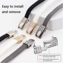 Load image into Gallery viewer, Elastic Diamond Cross Locks Shoe Laces - Many Colours/Sizes - NEW ARRIVAL