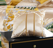 Load image into Gallery viewer, "Arna Lisa" Royal Collection - Luxury Vintage Brocade Jacquard Egyptian Cotton Lion Embroidered - Queen 12 Piece