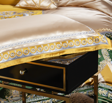 Load image into Gallery viewer, "Arna Lisa" Royal Collection - Luxury Vintage Brocade Jacquard Egyptian Cotton Lion Embroidered - Queen 12 Piece