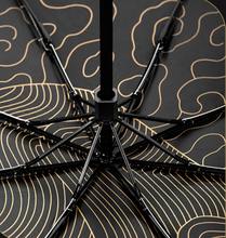 Load image into Gallery viewer, "Arna Collection" Luxury Umbrella - Black & Gold Highest Quality