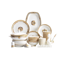 Load image into Gallery viewer, "Arna Lisa" Royal Collection - Luxury 60 Piece Ceramic Dinnerware