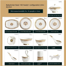 Load image into Gallery viewer, "Arna Lisa" Royal Collection - Luxury 60 Piece Ceramic Dinnerware