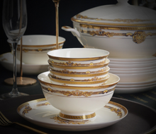 Load image into Gallery viewer, "Arna Lisa" Royal Collection - Luxury 60 Piece Ceramic Dinnerware