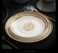 Load image into Gallery viewer, "Arna Lisa" Royal Collection - Luxury 60 Piece Ceramic Dinnerware