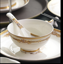 Load image into Gallery viewer, "Arna Lisa" Royal Collection - Luxury 60 Piece Ceramic Dinnerware