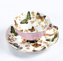 Load image into Gallery viewer, "Arna Lisa" Royal Collection - Luxury Britsh Bone China 6 Cups & Saucers - Many Designs