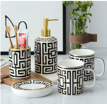 Load image into Gallery viewer, "Arna Lisa" Royal Collection - Luxury Ceramic 5 Piece Bathroom Set - Many Styles