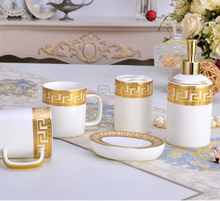 Load image into Gallery viewer, "Arna Lisa" Royal Collection - Luxury Ceramic 5 Piece Bathroom Set - Many Styles