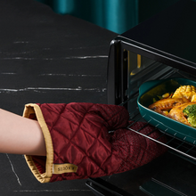 Load image into Gallery viewer, Luxury - Limited Edition Oven Mitts - Green or Burgundy